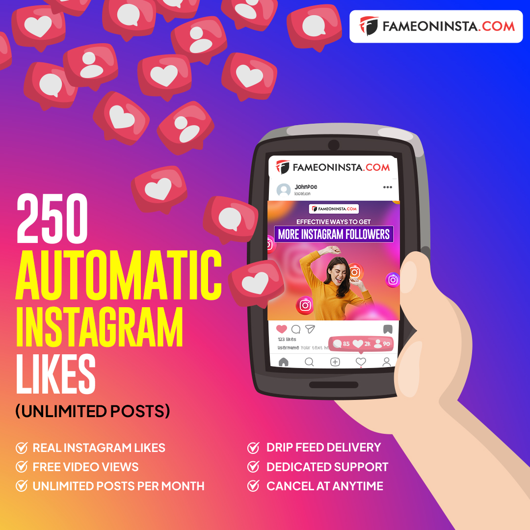 buy 250 automatic Instagram likes