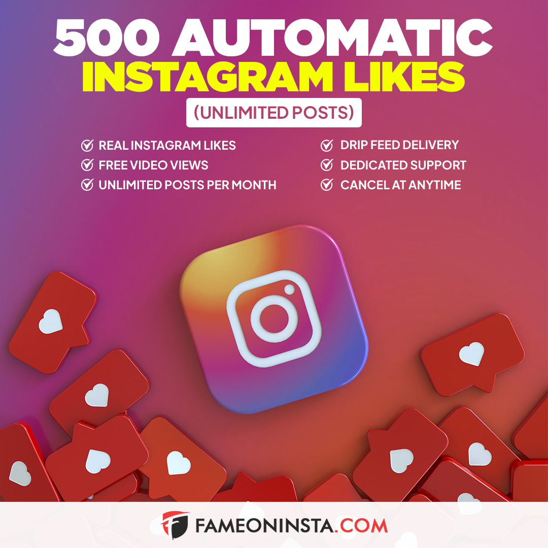 buy 500 automatic Instagram likes
